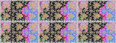 Gri ve nötr renklerde, altın elementlerle klasik, pürüzsüz desen. Raster illüstrasyonu.