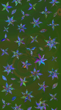 Zarif, parlak ve eskiz yeşil ve mavi çiçek desenli tasarım. Sabıka baskıları, bebek kıyafetleri, duvar kâğıtları, paket kutuları vb..