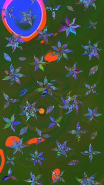 Tekstil, kumaş, kapaklar, duvar kağıtları, baskı, naylon, koleksiyon defteri, örgü, dekupaj için güzel bir eskiz. Küçük yeşil ve mavi çiçeklerle oldukça kaliteli besin torbası deseni.