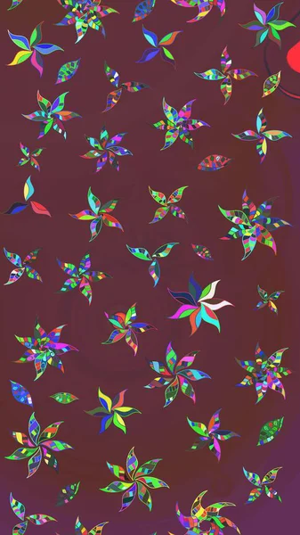 Raster. Tomurcukları çiçek olan sevimli bir çiçek deseni. Kumaş, tekstil, duvar kağıdı baskısı için. Eskiz geçmişi. Raster illüstrasyonu. Antika retro tarzı.