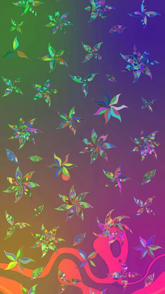 Güzel suluboya yaz çiçekleri deseni..