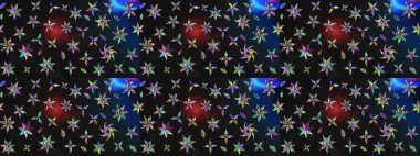 Güzel çiçek deseni. Renkli Bahar Teması eskiz kalıbı. Gri ve mavi renkte çiçekler. Düz Çiçek Elementleri Tasarımı.