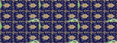 Barok tarzında eskiz oryantal süsü. Geleneksel altın sarısı desenli mavi renkli ve altın elementli.