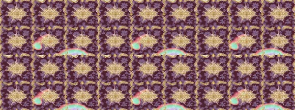 Raster oryantal süs. Altın şablonu çiz. Kahverengi renklerde altın elementlerle çizim deseni.