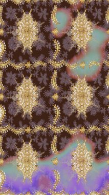 Sembol bayramı, yeni yıl kutlamaları, altın desenler. Noel Altın Kar Tanesi eskiz modeli. Kahverengi renkte altın kar taneleri. Kış kar dokusu duvar kağıdı.