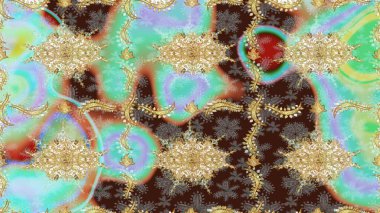 Çiçek desenli çizim. Tarafsız renkler üzerine grafiksel modern eskiz deseni. Duvar kâğıdı barok, İspanyol kumaşı. Çizim raster arkaplanı.