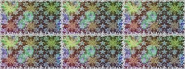 Davetiyeler, kartlar, web sayfası için Raster illüstrasyon. Tarafsız renklerde altın element. Doğu tarzı element. Altın desenli çiçek dekoru. Çizgi sanatı tasarım şablonu için sınırsız sınır.