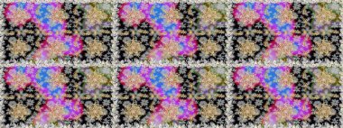 Antika altın tekrarlanabilir duvar kağıdı. Damask arkaplanı tekerrür ediyor. Barok tarzında altın çiçek süsü. Gri renklerdeki altın element.