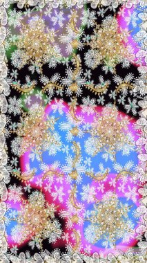 Tarafsız renklerde ve altın elementlerle. Kusursuz klasik raster altın desenli. Geleneksel oryantasyon süsü. Klasik vintage arkaplan.