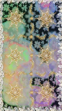 Geleneksel klasik raster altın pürüzsüz desen. Gri renklerdeki altın elementler. Barok tarzında kusursuz bir doğulu süsü..