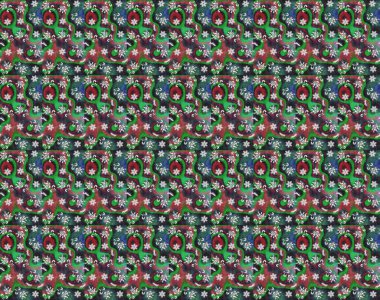 Küçük çiçekte güzel bir desen. Çiçekli yaz çiçekleri. Motley illüstrasyonu. Moda baskıları için zarif bir şablon. Küçük renkli çiçekler. Çizim.