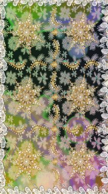 Gri ve nötr renklerde altın elementli pürüzsüz desen. Şam tasarım için kusursuz desen.