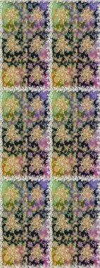 Damask pürüzsüz süsü. Geleneksel raster ve altın desen. Gri renkler üzerinde klasik oryantal desen.