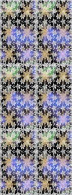 Barok tarzında kusursuz bir doğulu süsü. Gri renkli ve altın elementli altın desenli. Raster oryantal süs. Geleneksel klasik altın desen.