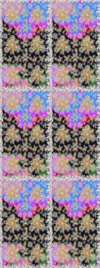 Gri ve nötr renklerde, altın elementlerle klasik, pürüzsüz desen. Raster illüstrasyonu.