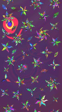 Mor ve menekşe renginde çiçekler olan çiçek deseni çiz. Suluboya tarzında mor ve mor renkte çiçekler.