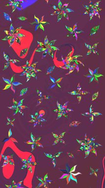 Kızılderili desenli desenli desenli şal deseni. Etnik Mandala süsü. Raster Henna dövme stili. Tekstil, tebrik kartı, boyama kitabı, telefon kılıfı baskısı için kullanılabilir.