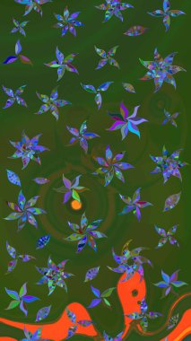 Küçük yeşil ve mavi çiçeklerle oldukça eski bir besin torbası deseni. Tekstil, kumaş, kapaklar, duvar kağıtları, baskı, paket, koleksiyon defteri, örgü, dekupaj için çiçek arkaplanı..