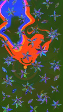 Sulu boya tarzında yeşil ve mavi çiçekli zarif çizim deseni, tasarım elementleri. Düğün davetiyeleri için çiçek deseni, tebrik kartları, hatıra defteri, baskı, hediye paketi, imalat. Düzenlenebilir