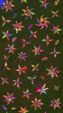 Eskiz geçmişi. Raster illüstrasyonu. Tomurcukları çiçek olan sevimli bir çiçek deseni. Kumaş, tekstil, duvar kağıdı baskısı için. Raster. Antika retro tarzı.