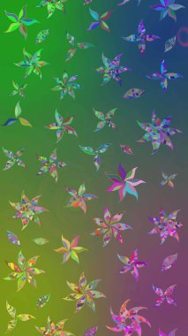 Yeşil ve mavi renkte çiçekler olan çiçek deseni çiz. Suluboya tarzında yeşil ve mavi renkte çiçekler.