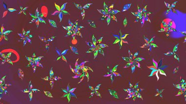 Botanik çizim kalıbı. Suluboya etkisi. Raster deseni. Organik elementler.