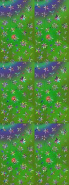 Raster stili kumaş deseni. Çiçekler suluboya çizim deseni.