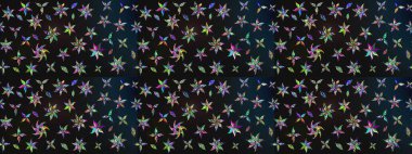 Çiçekli karalama şeklinde Raster çiçek deseni. Nazik, narin çiçek arkaplanı. Gri ve mavi renkte çiçekler.