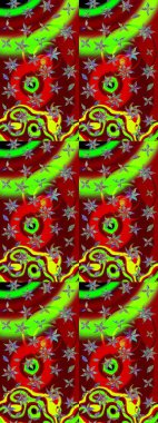 Organik motif arka planı. Çizim kalıbı. Raster illüstrasyonu. Ultraviyole kumaş deseni.