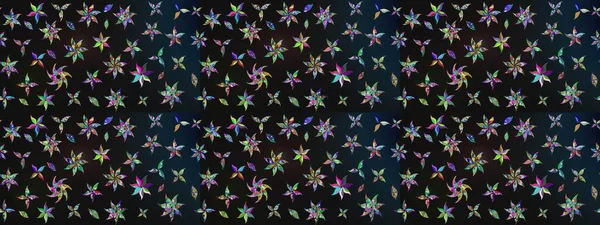 Çiçekli karalama şeklinde Raster çiçek deseni. Nazik, narin çiçek arkaplanı. Gri ve mavi renkte çiçekler.