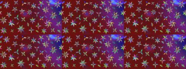 Zentangle soyut çiçekleri. Karalama çiçeği. Raster illüstrasyonu. Güzel kumaş deseni. Renkli Bahar Teması eskiz kalıbı. Düz Çiçek Elementleri Tasarımı.