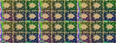 Kına dövmeli süs çiçekleri, altın çıkartmalar, mehndi ve yoga tasarımı, kartlar ve parmak izleri. Raster golden mehndi. Yeşil renkte desen.