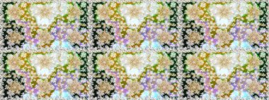 Tarafsız renklerde kusursuz desen. Kusursuz altın desenli bukleler. Raster altın pürüzsüz desen. Doğu tarzında altın elementler arabesk.