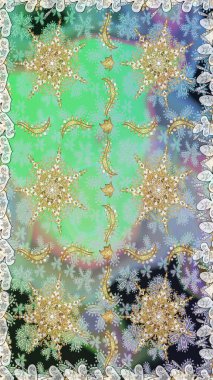 Tarafsız renklerde, altın elementlerle kusursuz desen. Klasik klasik klasik arka plan. Geleneksel oryantasyon süsü. Kusursuz klasik raster altın desenli.