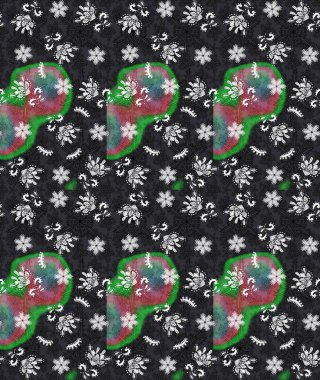 Chichi 'nin kumaş kalıbını çiz. Raster illüstrasyonu. Düz Çiçek Elementleri Tasarımı. Çiçek deseni. Renkli Bahar Teması çizim şablonu.