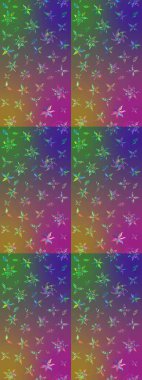 Güzel suluboya çiçekler, parlak boya... İnspipurple ve yeşil çiçek desenli eskiz arka planı. Raster..