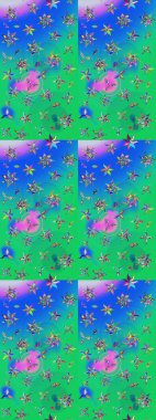 Çiçek arkaplan. Çizim raster deseni. Güzel kumaş deseni.