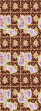 Geleneksel klasik Raster altın eskiz modeli. Barok tarzında eskiz oryantal süsü. Kahverengi renklerde altın elementler.