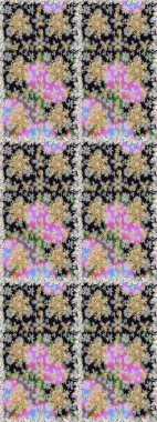 Gri renklerde altın tekrarlayan elementlerle soyut arkaplan. Kusursuz oryantal klasik altın desen.