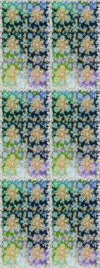 Geleneksel raster ve altın desen. Damask pürüzsüz süsü. Nötr renkler üzerinde klasik oryantal desen.