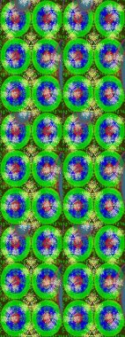 Düz Çiçek Elementleri Tasarımı. Çiçeksel fantezi tasarımı ve parlak bir arka plan çizimi. Renkli Bahar Teması çizim şablonu.