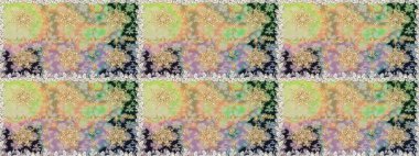 Tarafsız ve bej renklerde altın çiçekli altın desenler. Altın rengi, kusursuz çizim. Raster geometrik arka plan. Senin tasarımın için, duvar kağıdı..