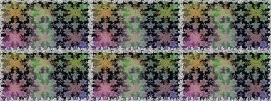 Kusursuz altın desen. Gri ve siyah renklerdeki altın desenli altın elementler. Raster doğulu süsü.