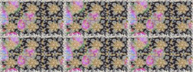 Barok tarzında kusursuz bir doğulu süsü. Gri ve nötr renkler üzerine geleneksel altın pürüzsüz desen.