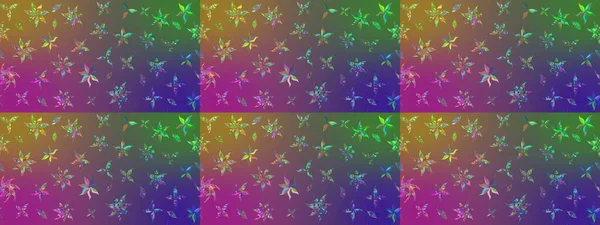 Çizgi çizimi kalıbı. Şirin çiçekler. Raster Moda kumaş deseni.