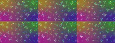 Modern çiçek arkaplanı. Halk tarzı. Moda baskıları için zarif bir şablon. Parlak renkli çiçekleri ve mor ve yeşil renkli yaprakları olan muhteşem bir çiçek deseni..