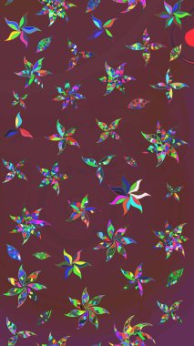 Modaya uygun kumaş deseni. Tony 'nin kumaş kalıbını çiz. Küçük çiçekteki sevimli çiçek deseni. Raster illüstrasyonu.