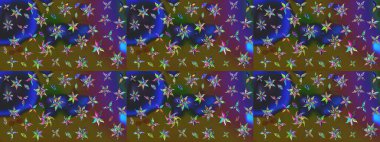 Kumaş, tekstil, duvar kağıdı baskısı için. Raster illüstrasyonu. Eski usul. Eskiz geçmişi. Tomurcukları çiçek olan sevimli bir çiçek deseni. Raster..