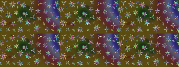 Şirin karalamalı çiçek desenli çizim. Raster illüstrasyonu. Eskiz tarzı yeşil ve kahverengi renkler. El yapımı çiçek ve bitki koleksiyonu. Raster illüstrasyonu.