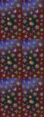 Modern stil dokusu. Çiçek desenli raster, mor ve kahverengi çizgi grafik deseni soyut raster arkaplan.